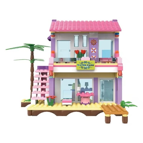 Klocki konstrukcyjne Cogo Willa na wodzie samolot i skuter wodny