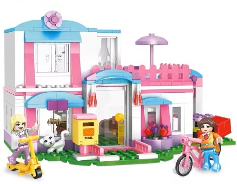 Klocki konstrukcyjne Cogo Słoneczny domek