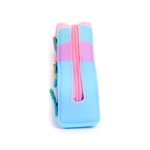 Piórnik silikonowy z zawieszkami - Jednorożec