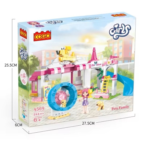 Klocki konstrukcyjne Cogo Plac zabaw dla zwierząt