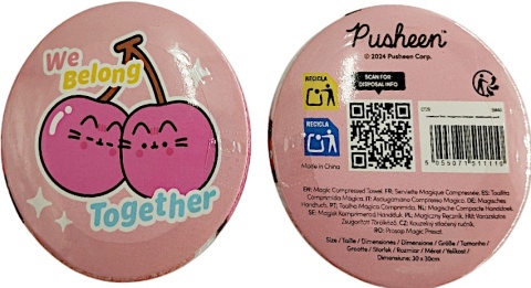 Skompresowany ręcznik podróżny kot Pusheen the Cat Fruits