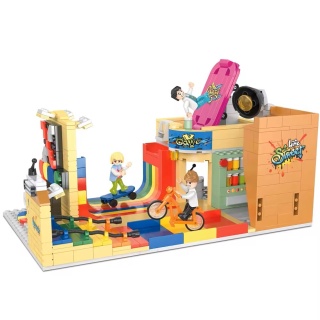 Klocki konstrukcyjne Cogo Skate Park i Sklep Sportowy