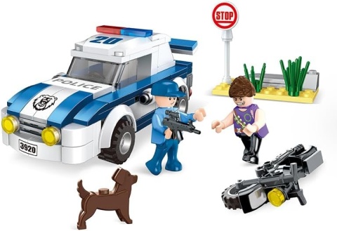 Klocki konstrukcyjne Cogo Policja i złodziej