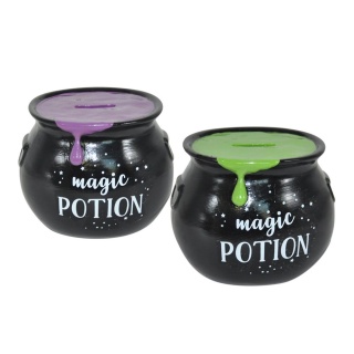 Magic Potion Money Box - skarbonka kocioł czarownicy - fioletowa maź