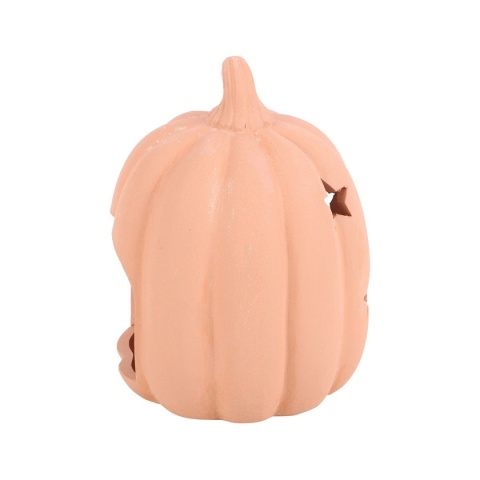 Terracotta Pumpkin Tealight Holder - świecznik na tealighty, lampion