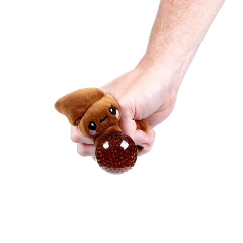 Pluszowa zabawka do ściskania Squeezies - Kupa - zamknięte oczy