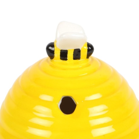 Yellow Beehive Incense Cone Holder - żółta ceramiczna kadzielnica UL