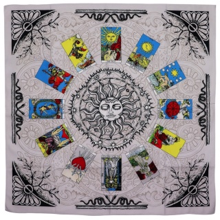 Tkanina do Czytania Tarota - Drzewo Życia (75x75 cm)