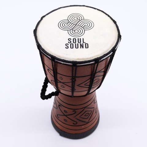 Mały Bęben Djembe Pro - Dźwięk Duszy (niski) Rękodzieło - 30 cm