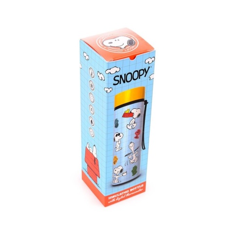 Butelka termiczna z termometrem Peanuts Snoopy & Woodstock 450ml