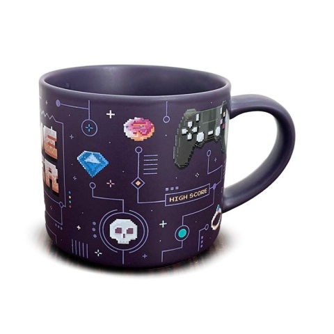 Duży porcelanowy kubek - Game Over 470ml