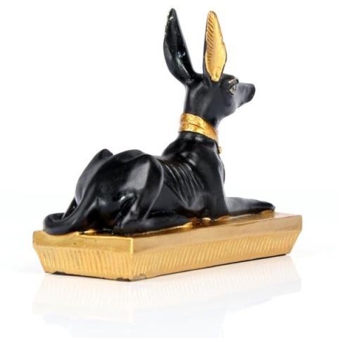 Figurka - Anubis Czarno-złoty leżący 9cm