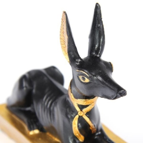 Figurka - Anubis Czarno-złoty leżący 9cm