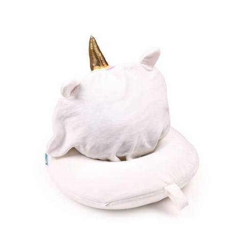 Poduszka podróżna z kapturem - Jednorożec - Hoodeazzz Adoracorns