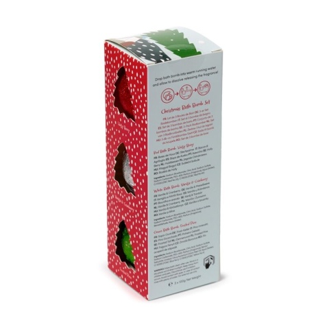 Ręcznie robiony zestaw 3 kul do kąpieli - Świąteczny Gnom