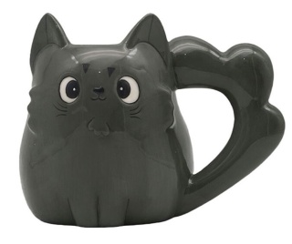 Kubek ceramiczny - Kot szary - Beans & Co Cats - 450ml