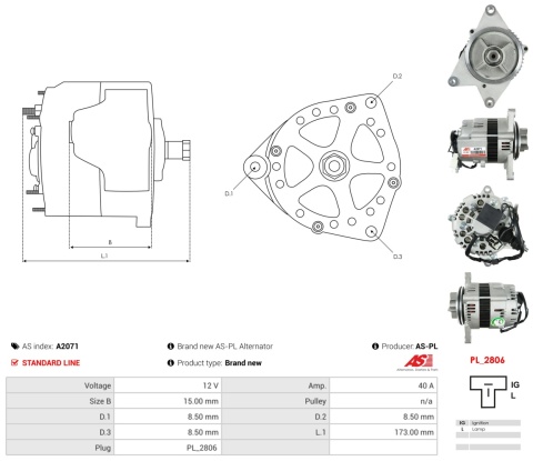 Nowy Alternator HONDA GL 1500 Gold Wing Valkyrie