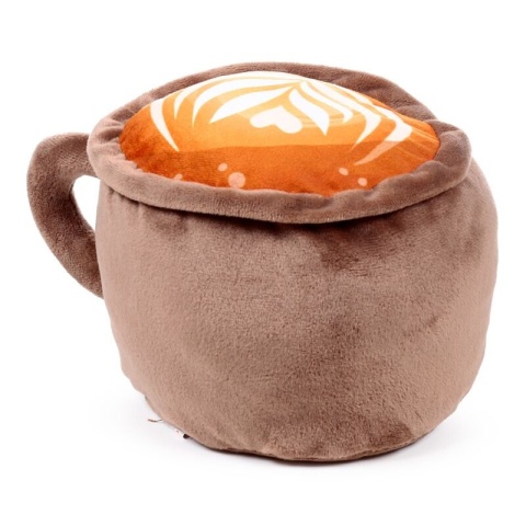 Pluszowy odbojnik stoper do drzwi Foodiemals Cappuccino