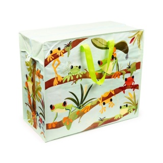 Uniwersalna Torba na pranie ubrania zabawki klocki Tropical Frogs