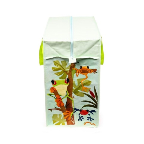 Uniwersalna Torba na pranie ubrania zabawki klocki Tropical Frogs