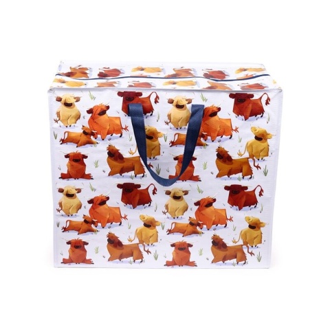 Uniwersalna Torba na pranie ubrania zabawki klocki Hairy Coos Highland Coo