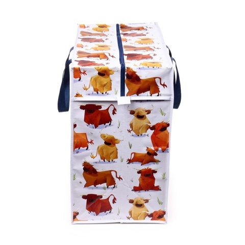 Uniwersalna Torba na pranie ubrania zabawki klocki Hairy Coos Highland Coo