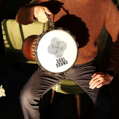 Duży Bęben Djembe Pro Dźwięk Duszy (niski) 50cm